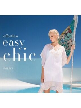 Johnny Was Embroidered Gretchen Effortless Kaftan Linen Small NWT